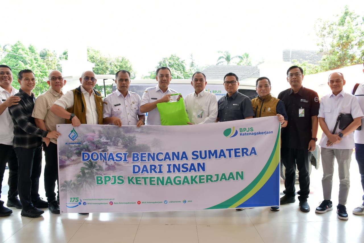 BPJS Ketenagakerjaan Berikan Santunan untuk Ahli Waris Korban Bencana