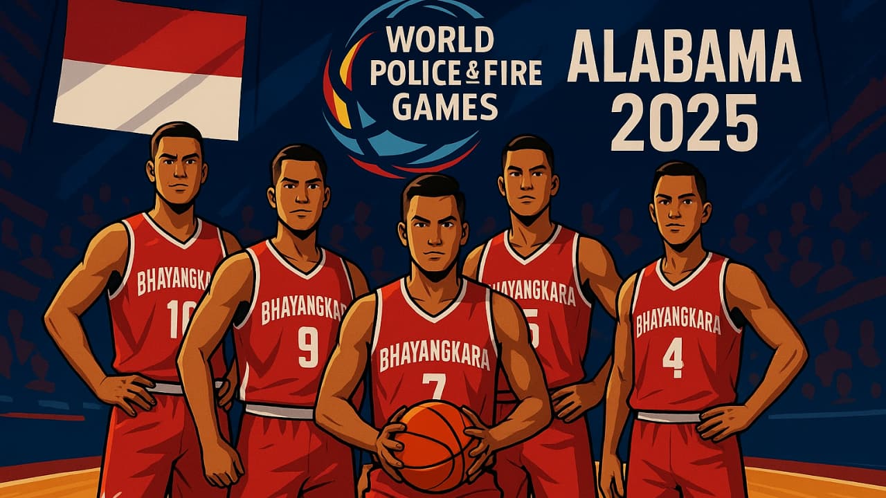 Bhayangkara Basketball Wakili Indonesia di World Police & Fire Games AS
