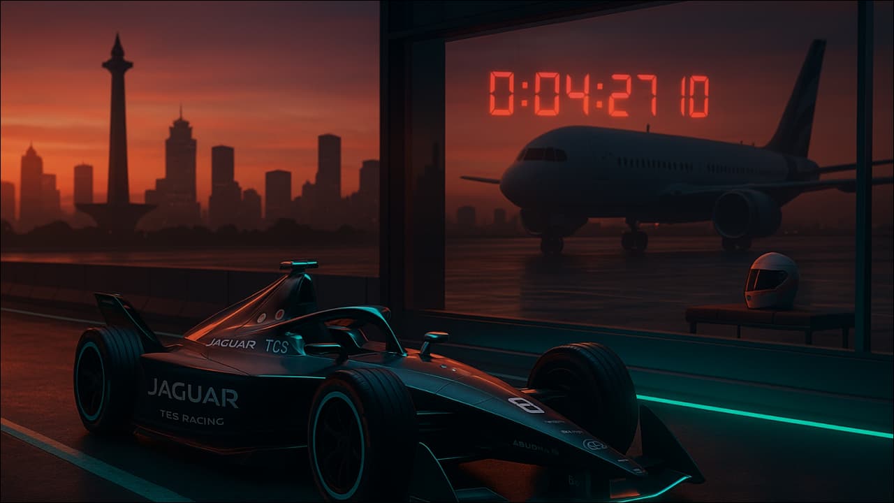 Formula E Jakarta 2025 Diwarnai Drama, Sam Bird Tertahan di Abu Dhabi
