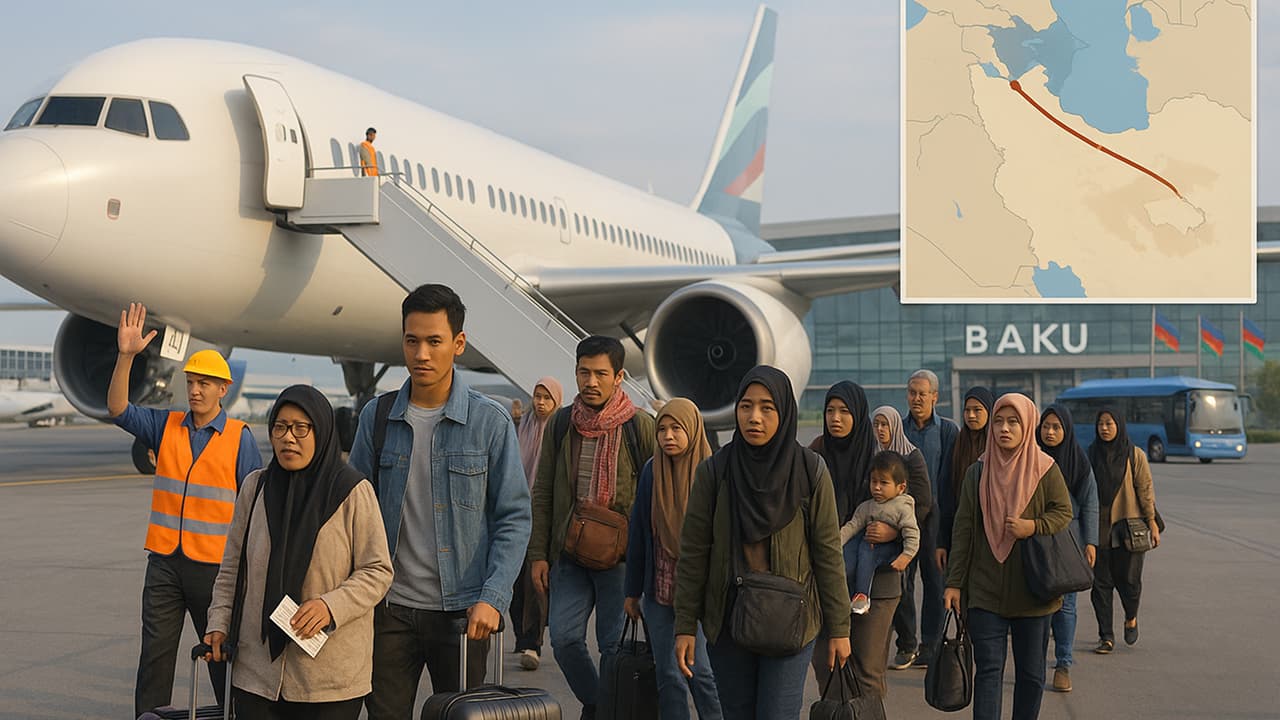 Ribuan Warga Indonesia Dievakuasi dari Iran dan Israel, 97 Orang Tiba di Baku