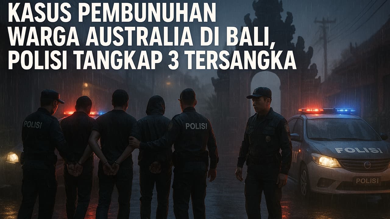 Kasus Pembunuhan Warga Australia di Bali, Polisi Tangkap 3 Tersangka
