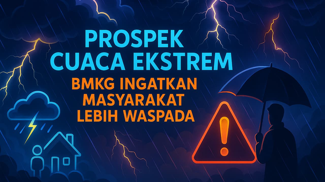 Prospek Cuaca Ekstrem, BMKG Ingatkan Masyarakat Lebih Waspada