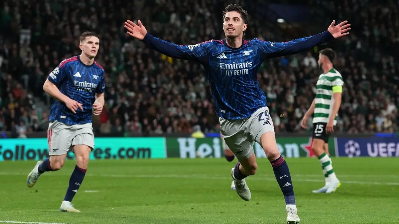 Sporting CP vs Arsenal: Gol Telat Havertz Bawa Arsenal Menang