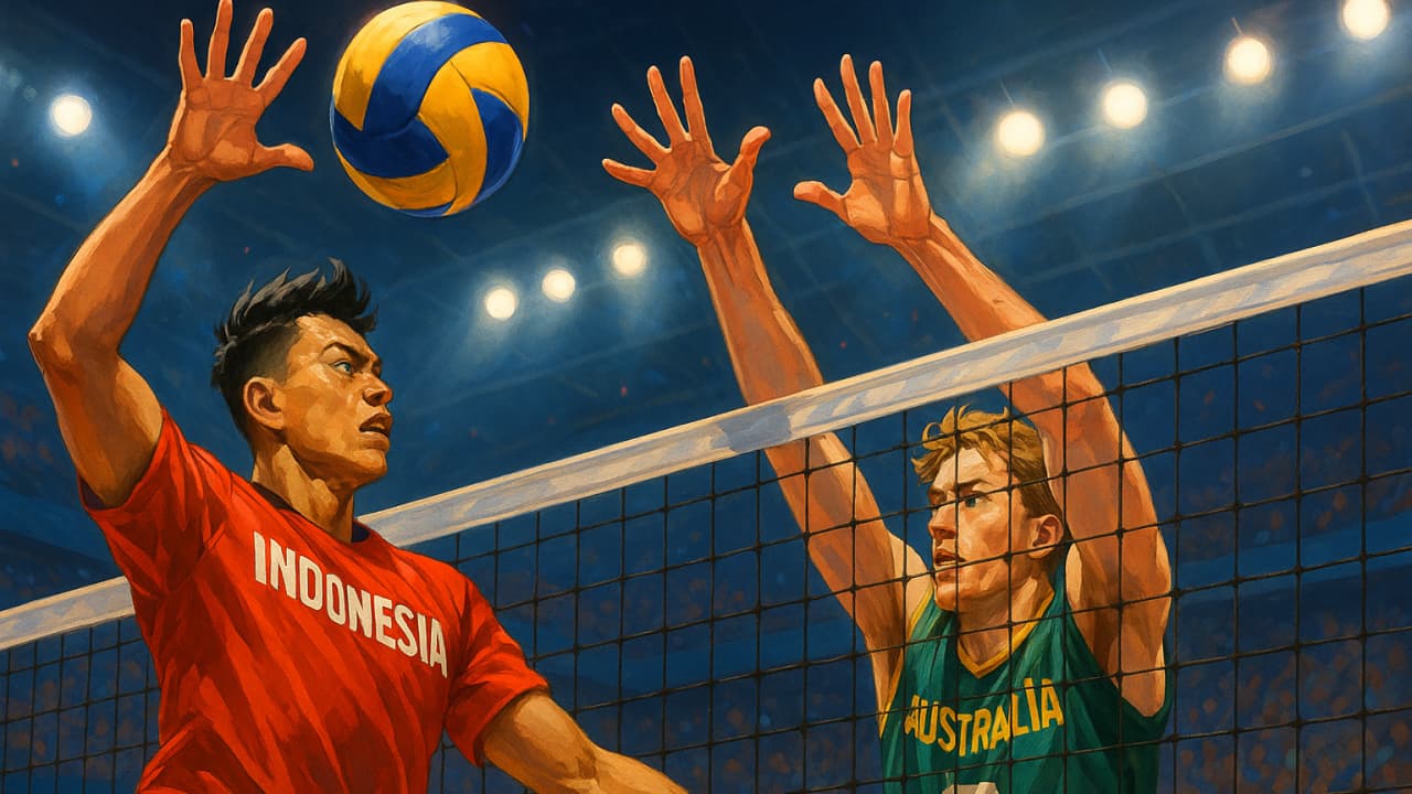 Jadwal Siaran Langsung Duel Timnas Indonesia vs Australia AVC 2025